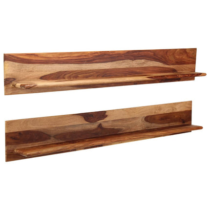 Étagères Murales 2 Pcs Bois Massif