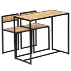 Ensemble De Salle À Dîner 3 Pcs Bois De Manguier Solide