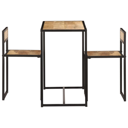 Ensemble De Salle À Dîner 3 Pcs Bois De Manguier Solide