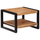 Table Basse 60X60X40 Cm Bois D'acacia Massif