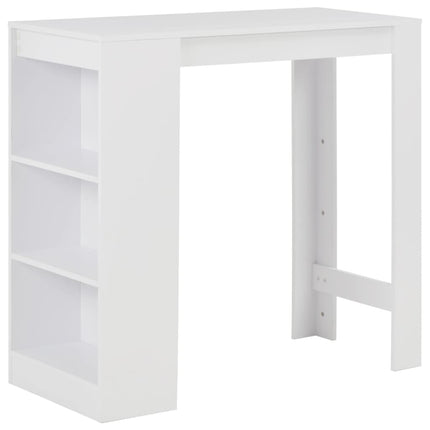 Table De Bar Avec Étagère 110X50X103 Cm
