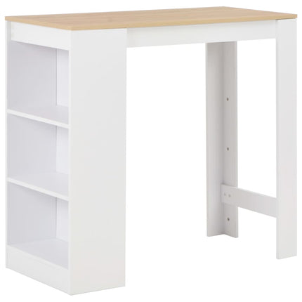 Table De Bar Avec Étagère 110X50X103 Cm