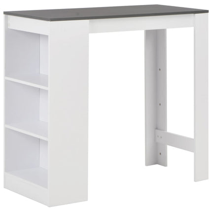 Table De Bar Avec Étagère 110X50X103 Cm