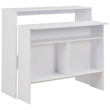 Table De Bar Avec 2 Dessus De Table 130X40X120 Cm