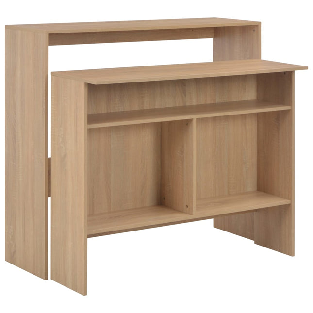 Table De Bar Avec 2 Dessus De Table 130X40X120 Cm