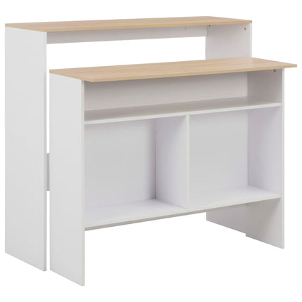 Table De Bar Avec 2 Dessus De Table 130X40X120 Cm