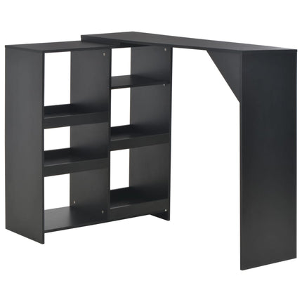 Table De Bar Avec Tablette Amovible 138X39X110 Cm