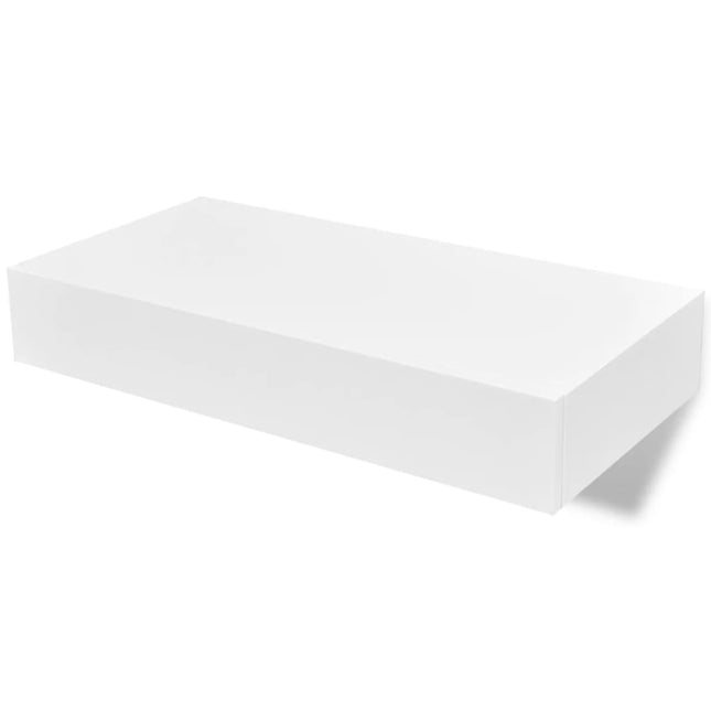 Étagères Murales Avec Tiroirs 2 Pcs Blanc