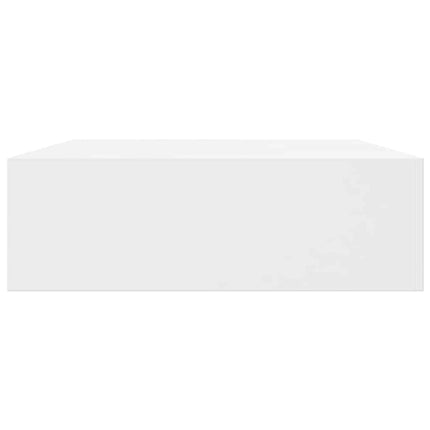 Étagères Murales Avec Tiroirs 2 Pcs Blanc