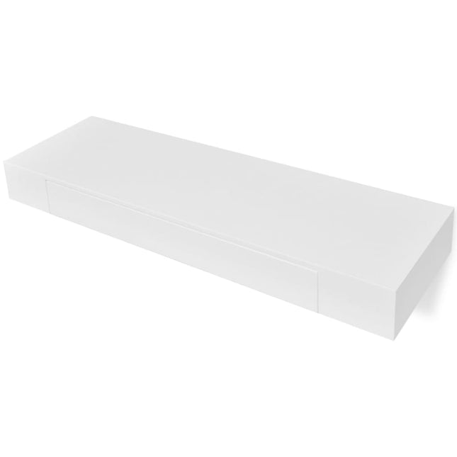 Étagères Murales Avec Tiroirs 2 Pcs Blanc