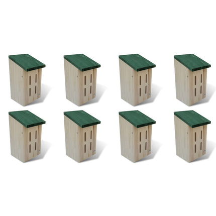 Maison Pour Papillons 8 Pcs Bois 14 X 15 X 22 Cm