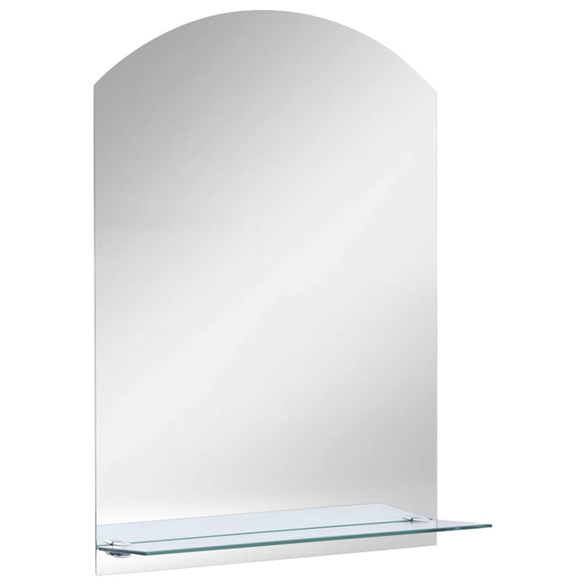 Miroir Mural Avec Étagère Verre Trempé