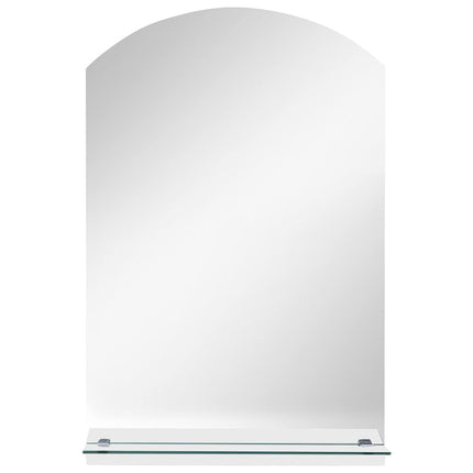 Miroir Mural Avec Étagère Verre Trempé
