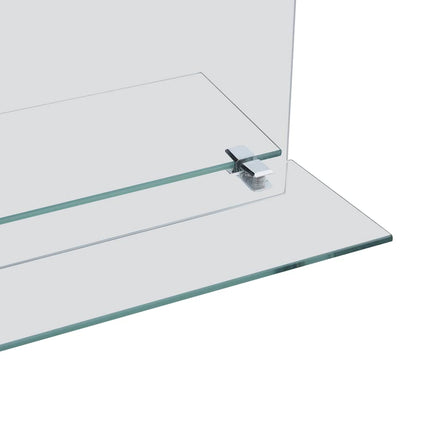 Miroir Mural Avec Étagère Verre Trempé