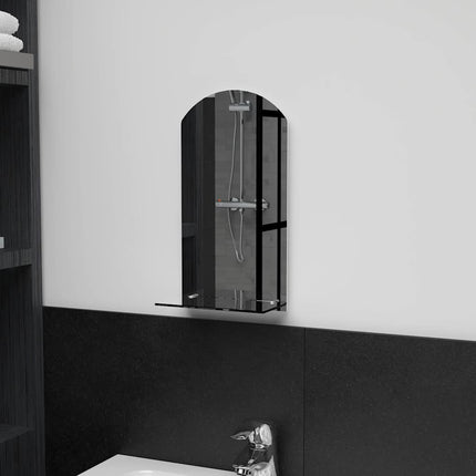 Miroir Mural Avec Étagère Verre Trempé