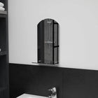 Miroir Mural Avec Étagère Verre Trempé