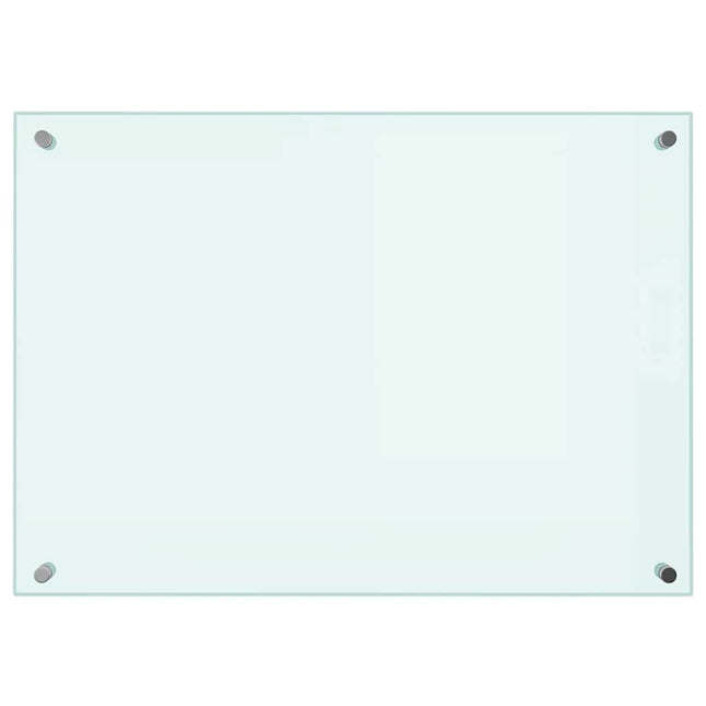 Dosseret De Cuisine Verre Trempé Blanc