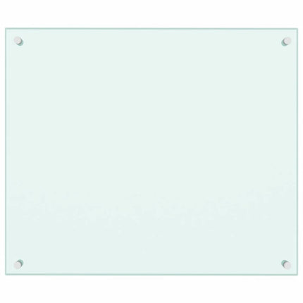 Dosseret De Cuisine Verre Trempé Blanc