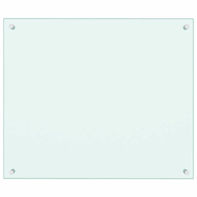 Dosseret De Cuisine Verre Trempé Blanc