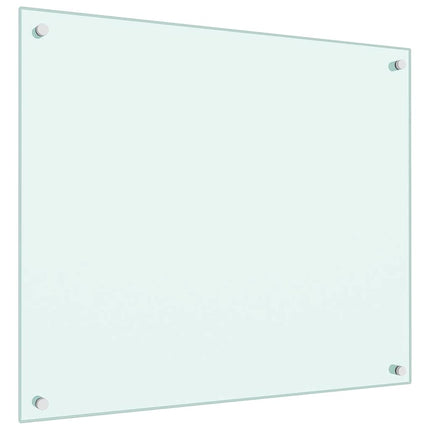 Dosseret De Cuisine Verre Trempé Blanc