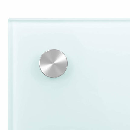 Dosseret De Cuisine Verre Trempé Blanc