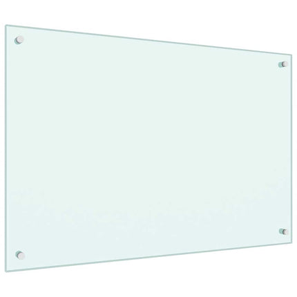 Dosseret De Cuisine Verre Trempé Blanc