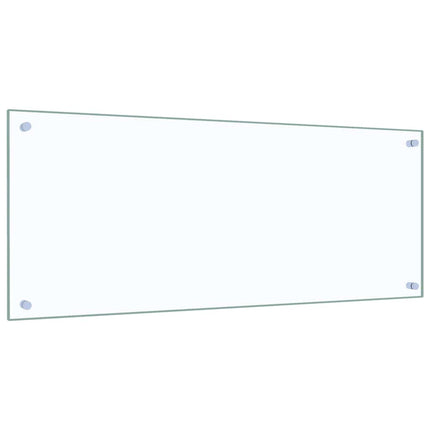 Dosseret De Cuisine Verre Trempé Transparent