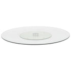 Assiette De Service Rotative Transparent 60 Cm Verre Trempé
