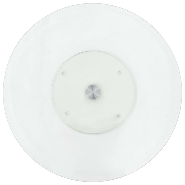 Assiette De Service Rotative Transparent 60 Cm Verre Trempé