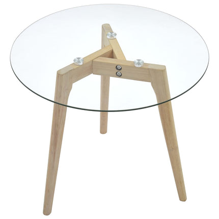 Ensemble De Tables D'appoint 2 Pcs Verre Trempé