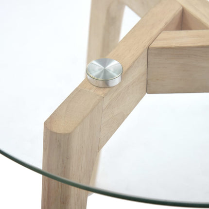 Ensemble De Tables D'appoint 2 Pcs Verre Trempé