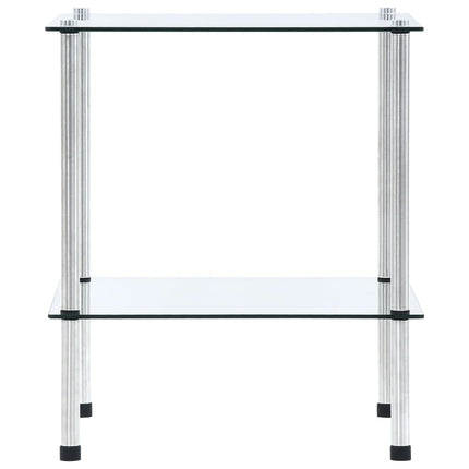 Étagère À 2 Niveaux 40X40X Verre Trempé