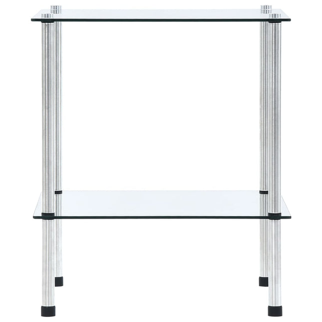 Étagère À 2 Niveaux 40X40X Verre Trempé