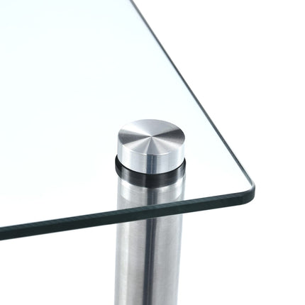 Étagère À 2 Niveaux 40X40X Verre Trempé