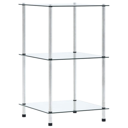 Étagère À 2 Niveaux 40X40X Verre Trempé