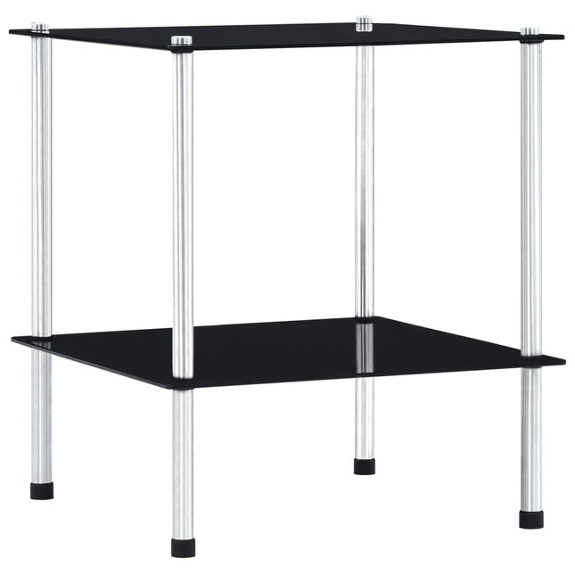 Étagère À 2 Niveaux 40X40X Verre Trempé