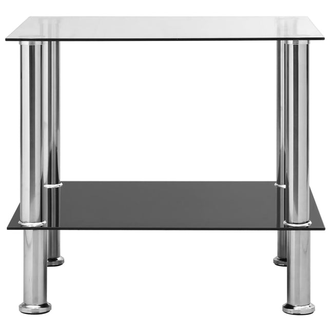 Table D'appoint 45X50X45 Cm Verre Trempé