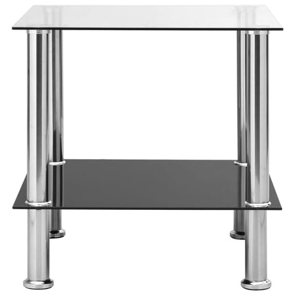 Table D'appoint 45X50X45 Cm Verre Trempé