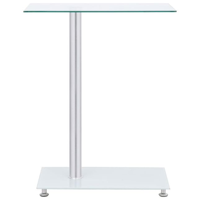 Table D'appoint En Forme U Transparent 45X30X58 Cm Verre Trempé