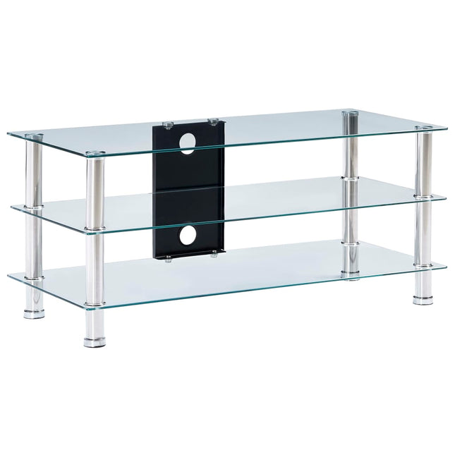 Meuble Tv 150 X 40 X 40 Cm Verre Trempé