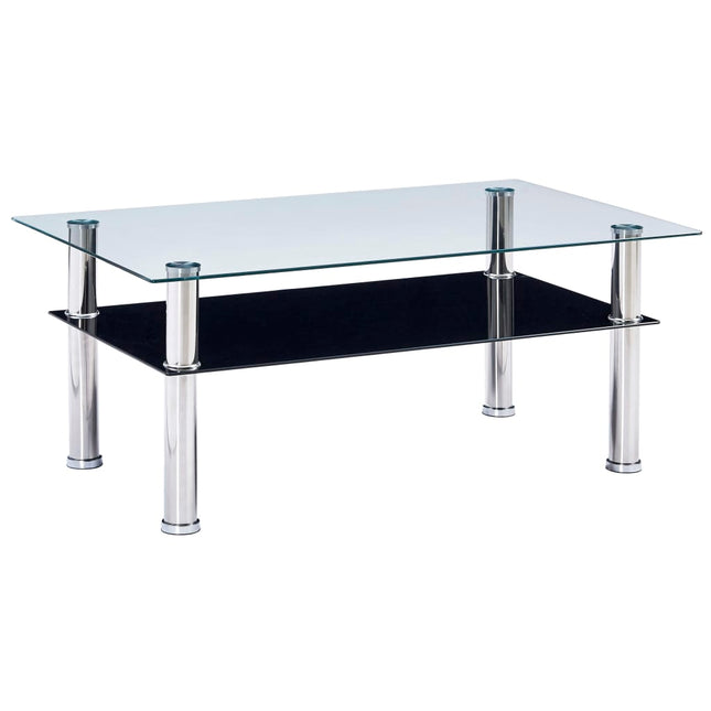 Table Basse 100X60X42 Cm Verre Trempé