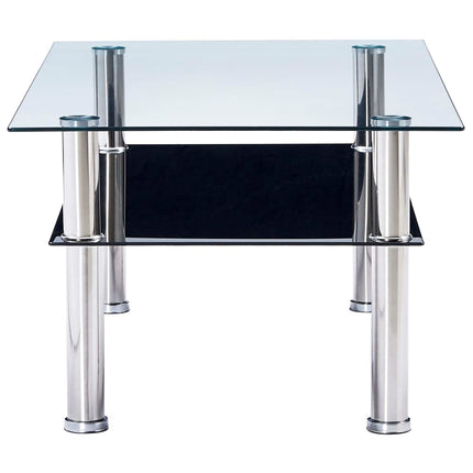 Table Basse 100X60X42 Cm Verre Trempé