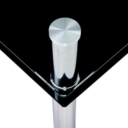 Table Basse 100X60X42 Cm Verre Trempé