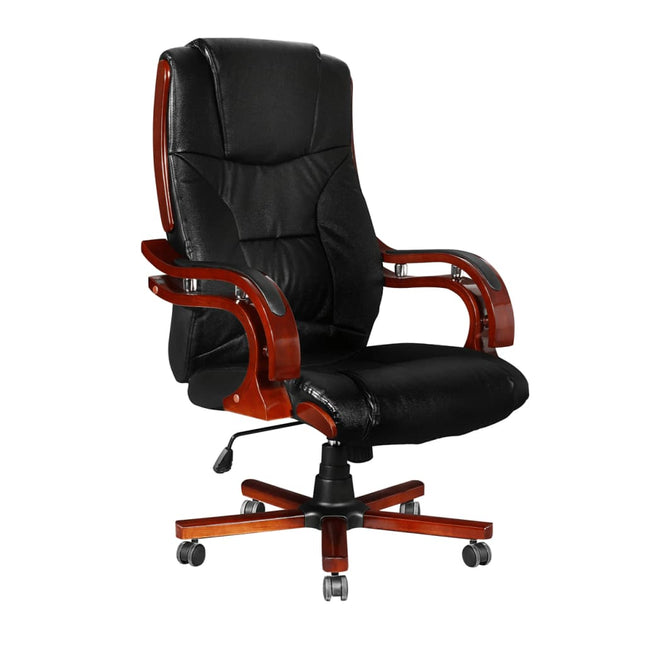 Fauteuil De Bureau En Cuir Design Rétro L