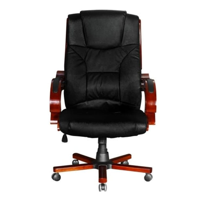 Fauteuil De Bureau En Cuir Design Rétro L