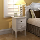 Tables De Chevet 4 Pcs Avec 2 Tiroirs Mdf
