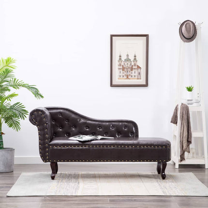 Chaise Longue Similicuir Daim