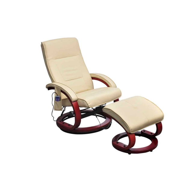 Fauteuil De Massage Avec Repose-Pied Similicuir