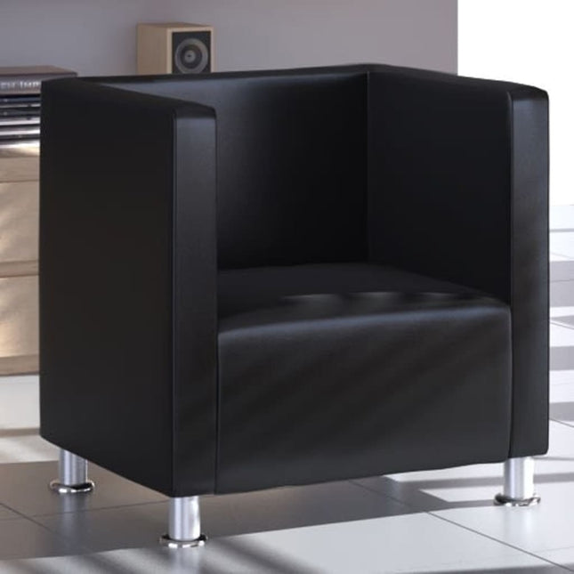 Fauteuil Cube Similicuir