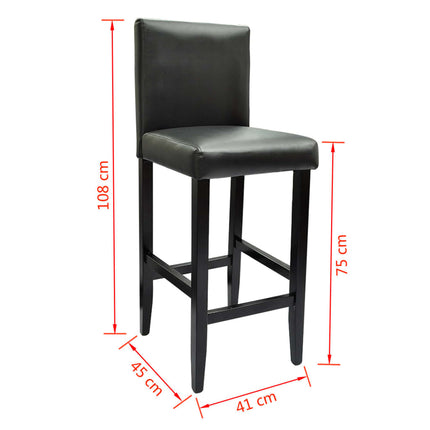 Tabourets De Bar Lot De 2 Similicuir